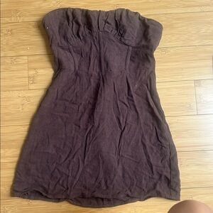 La Hearts Chocolate Brown dress